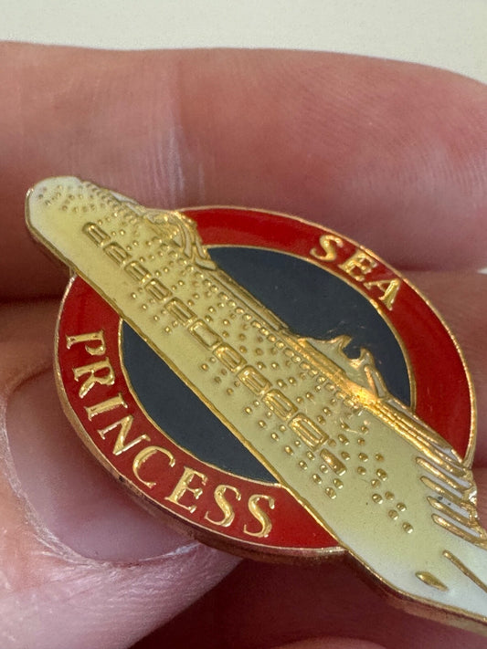 Vintage Sea Princess Cruise Ship Lapel Pin Cruises
