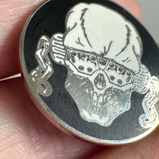 Megadeth Rattlehead Skull Logo Lapel Pin