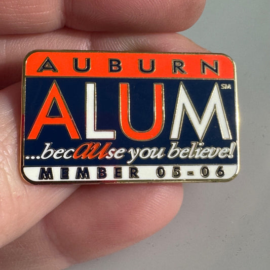 Auburn University Alum Alumni Member 2005-2006 Lapel Pin AU