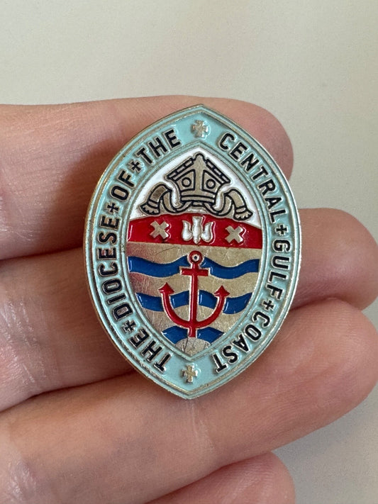 Vintage Diocese of the Central Gulf Coast Episcopal Crest Pin