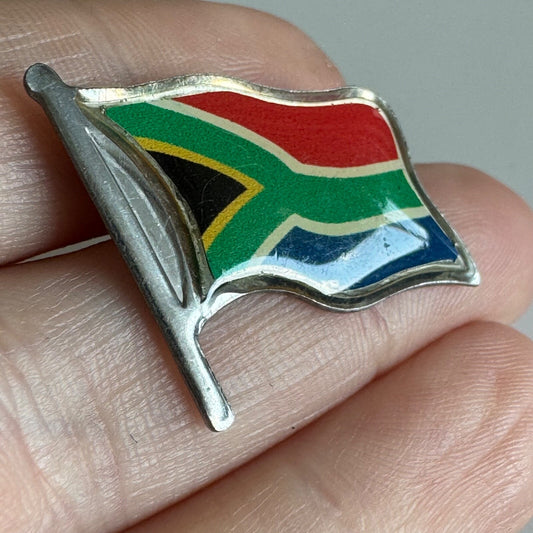 South Africa Flag Pin – Waving Enamel Lapel Badge