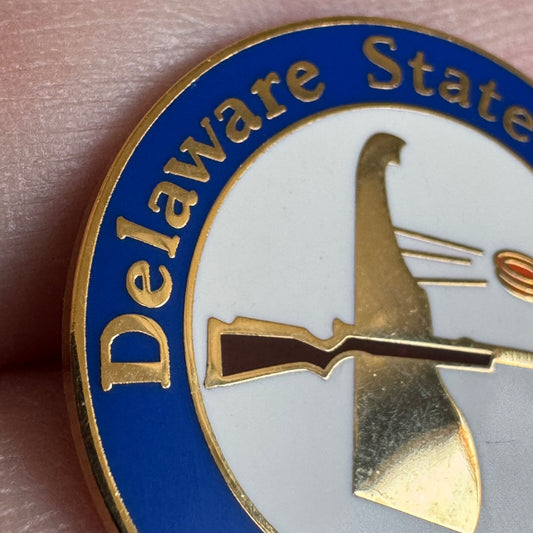 2006 Delaware State Trap Shoot Enamel Lapel Pin  Shooting Skeet