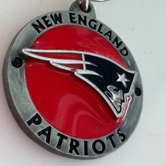 Vintage New England Patriots Key Chain Siskiyou Sports Pewter 2004