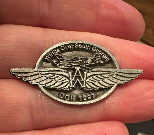 Wings Over South Georgia DQH 1997 Pewter Lapel Pin