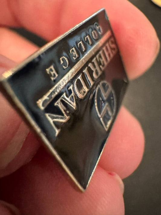 Vintage Sheridan College Enamel Lapel Pin