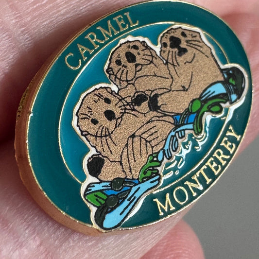 Carmel Monterey Sea Otters Lapel Pin – California, USA
