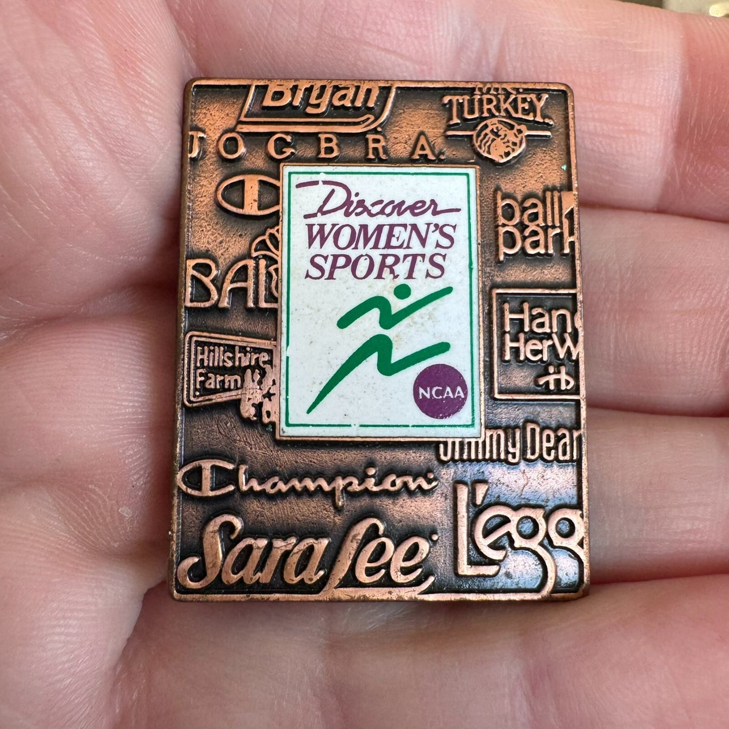 1990s Discover Womens Sports NCAA Sponsor Lapel Pin Women's RARE