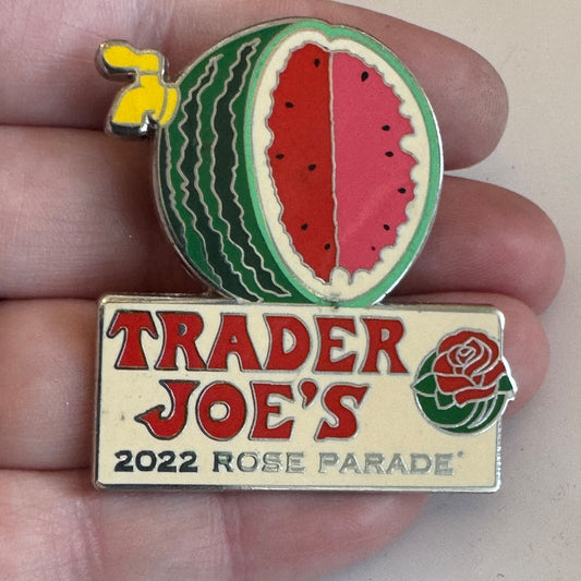 2022 Trader Joe's Rose Parade Lapel Pin Watermelon Bowl