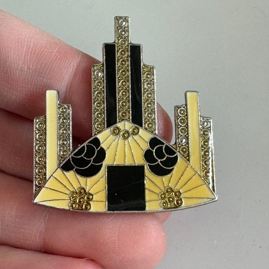 Vintage Pierre Bex Look Art Deco Brooch Pin