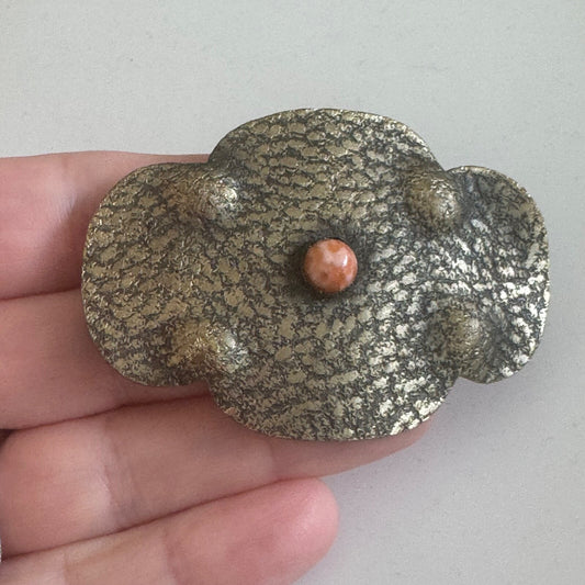 Antique Sash Pin Brooch Textured 