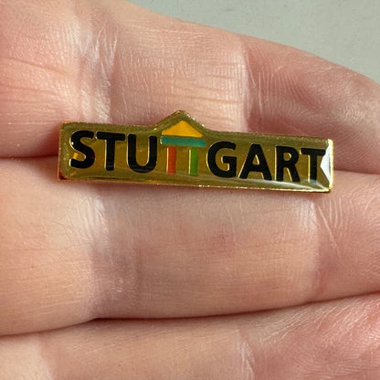 Vintage Stuttgart Germany Souvenir Tourist Lapel Pin 