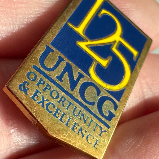 Vintage University of North Carolina Greensboro UNCG Lapel Pin 125th Anniversary
