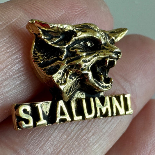 Vtg Mount Si High School Alumni Lapel Pin Wildcats Seattle Washington