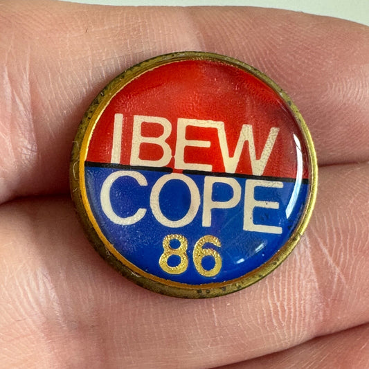 Vintage IBEW COPE 1986 Lapel Pin Union
