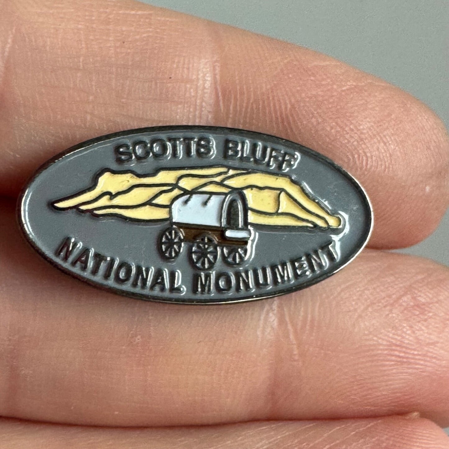 Scotts Bluff Nebraska NE National Monument Tourist Lapel Pin