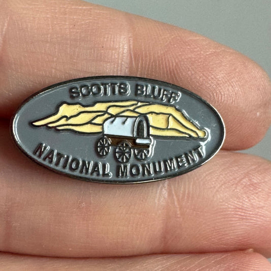 Scotts Bluff Nebraska NE National Monument Tourist Lapel Pin