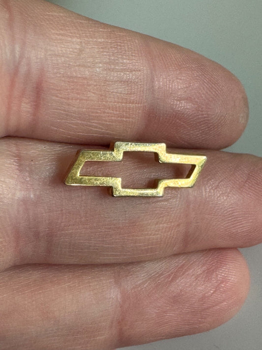 Chevy Bowtie Pin – Classic Chevrolet Gold Logo Automotive Badge 