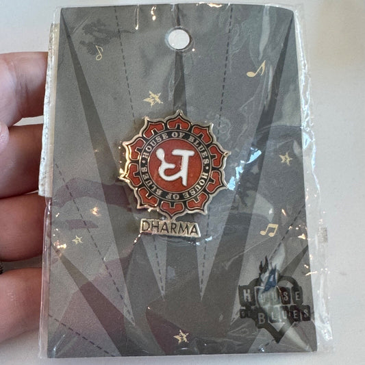 House of Blues Dharma Lapel Pin New on Card