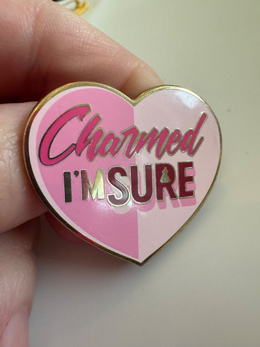 Disney 2018 Charmed I'm Sure Heart Shaped Lapel Pin 126819