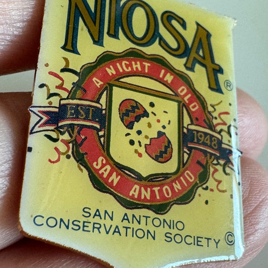 NIOSA A Night in Old San Antonio Lapel Pin Conservation Society