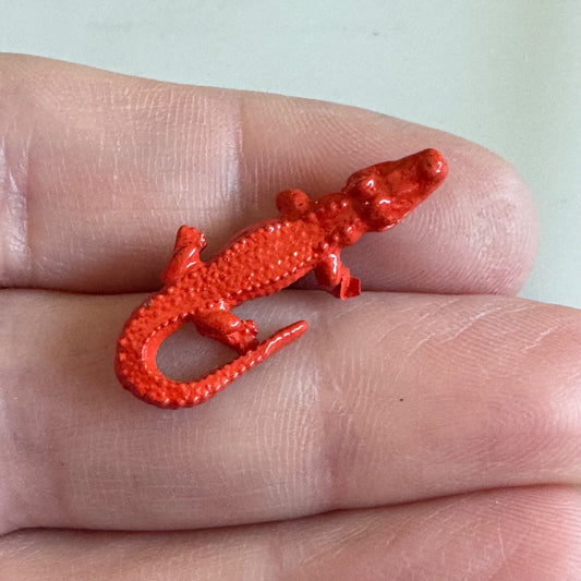 Vintage University of Florida Orange Gator Alligator Lapel Pin Gators Enamel