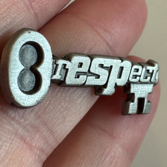 Vintage Education Support Professional ESP Key Lapel Pin RESPECT