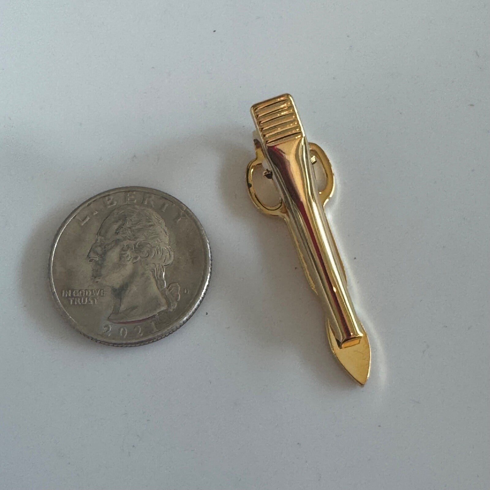 Sheet Metal Workers International Gold Tone Tin Snips Tie Clip Tack SMWIA Union