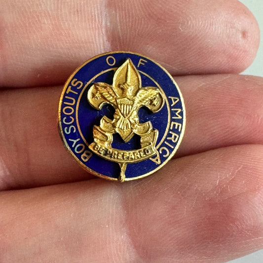 Vintage Boy Scouts Layman Scout Leader Pin BSA “Be Prepared” Scout Emblem Pin