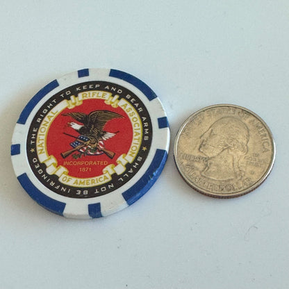 NRA Challenge Coin – All In! 2012 Poker Chip Style – National Rifle Association