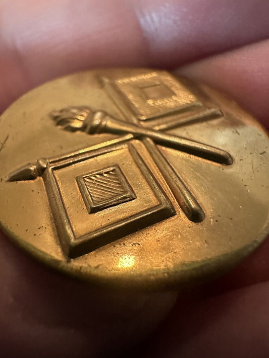 WWII US Army Signal Corps Enlisted Collar Disc Stamped Tinnerman Clutches