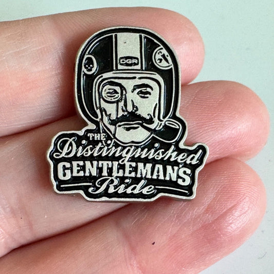 Vtg The Distinguished Gentleman’s Ride Motorcycle Helmet Pin DGR gentlemans