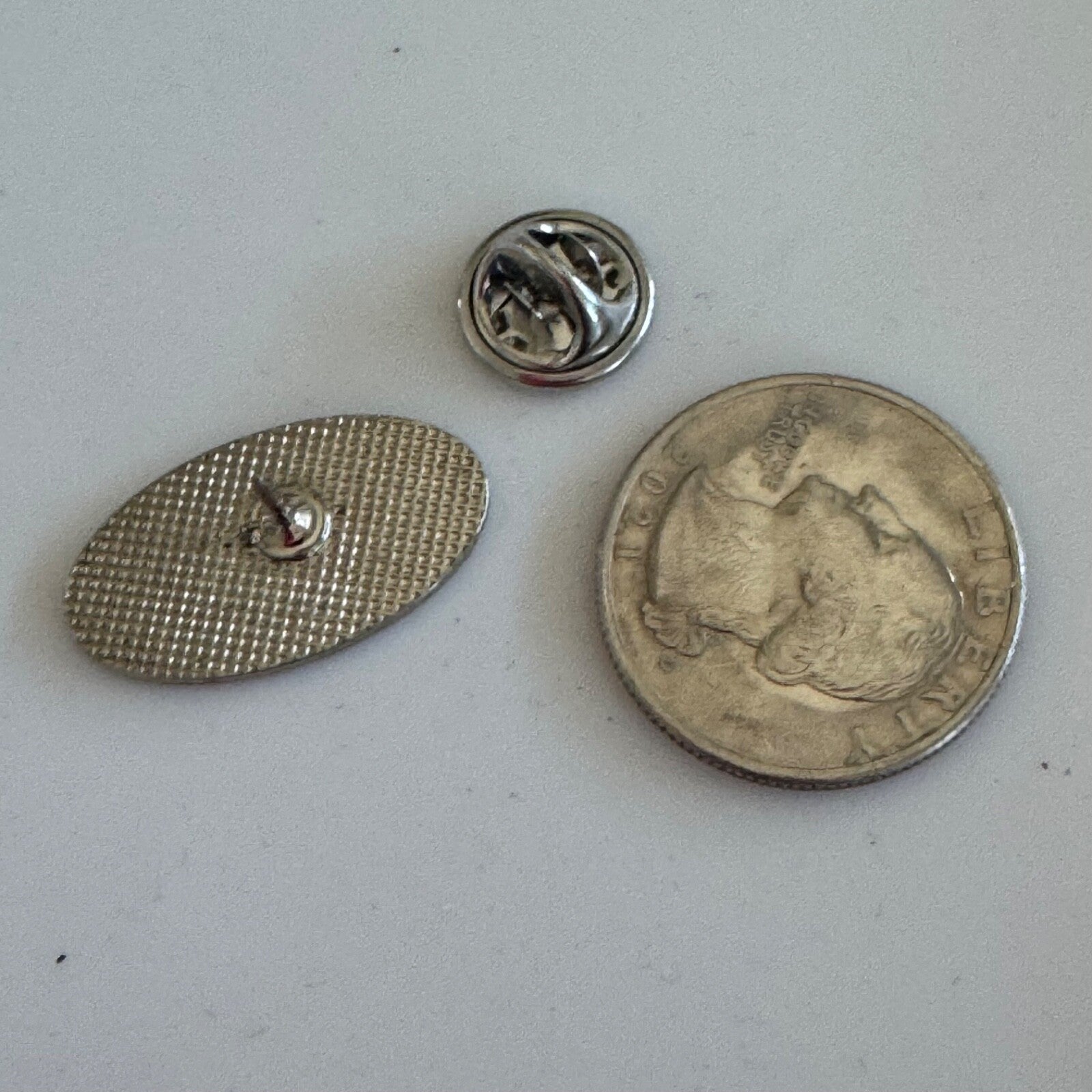 Vintage We Love Operations Silver Tone Lapel Pin