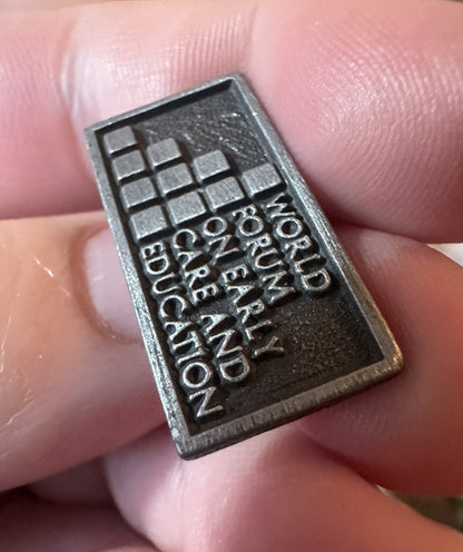 World Forum on Early Care and Education Pin Pewter