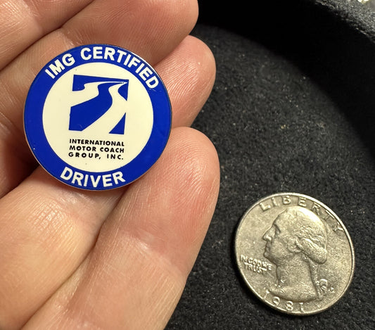 ￼￼IMG Certified International Motor Coach Group, Inc. Driver ￼Lapel Pin