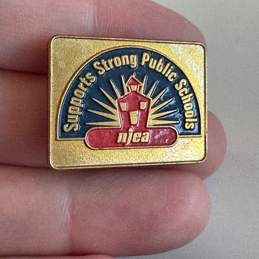 Vintage NJEA Supports Strong Public Schools Lapel Pin