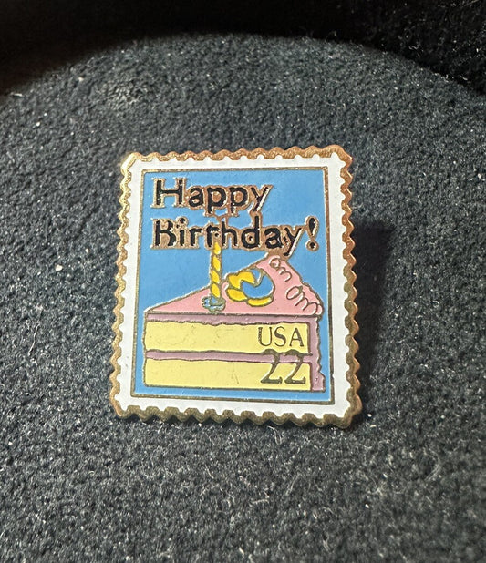 USPS Happy Birthday Stamp Lapel Pin 22 Cents