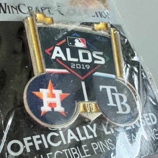 2019 ALDS Pin – Astros vs Rays Playoff Series WinCraft MLB Badge