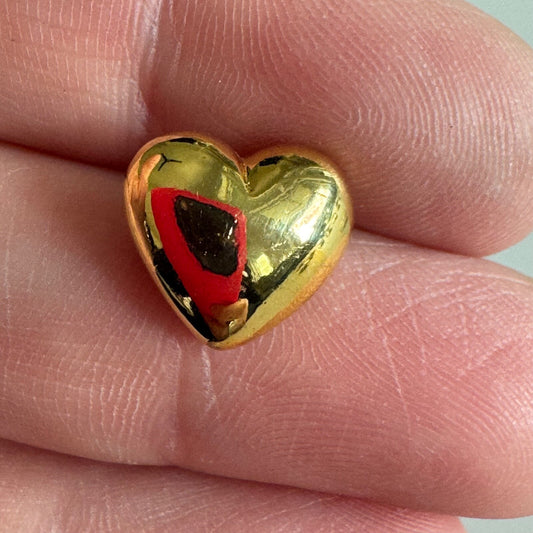 Vintage Tiny Gold Heart Lapel Pin – Dainty Design