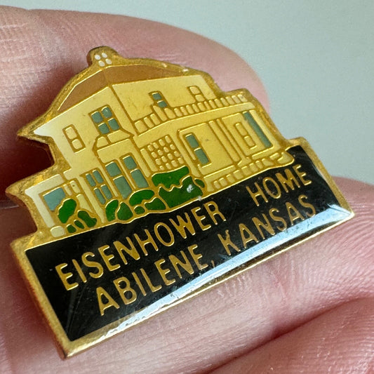 Vintage Eisenhower Home Pin – Abilene Kansas Presidential Historic Site