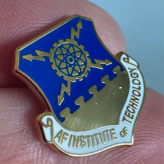 Air Force Institute of Technology Pin Tie Tack USAF Crest AF Wrigh-Patterson