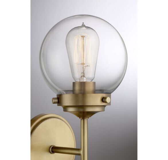 Wall Sconce in Natural Brass Savoy House M90025NB Tuxedo Park