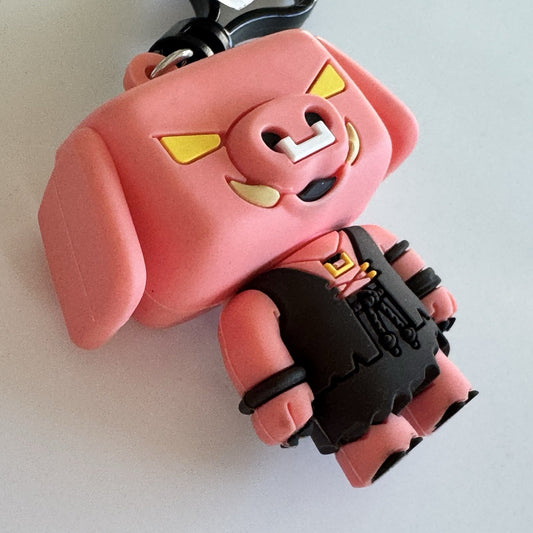 Monogram A Minecraft Movie Figural Bag Clip Piglin Warrior Key Chain