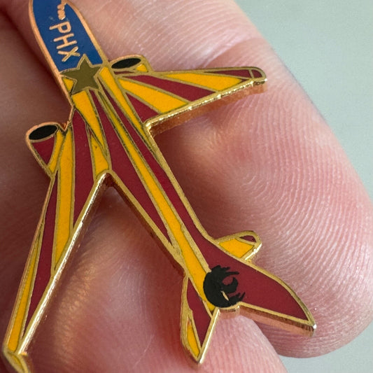 Vintage Phoenix Sky Harbor PHX Japan Airlines JAL Lapel Pin Enamel PHX