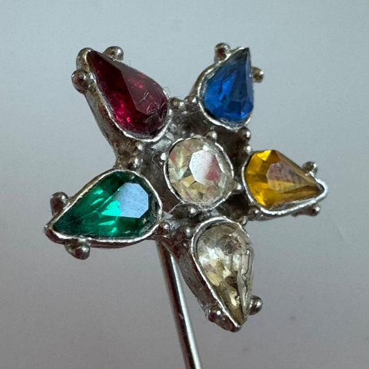 Vintage Order of the Eastern Star Silver Tone Stick Pin 