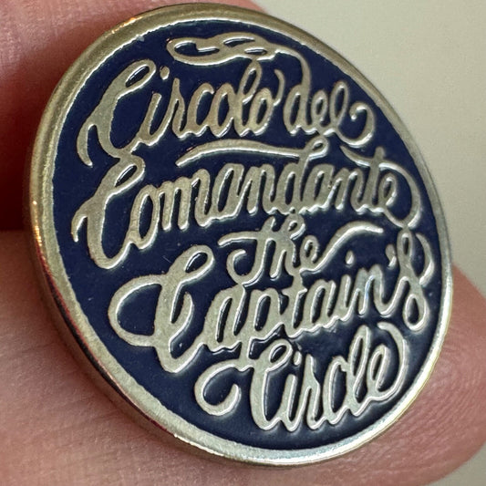 Vintage The Captain's Circle Circolo del Comandante Lapel Pin Princess Cruises