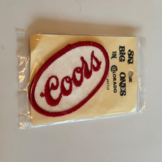 Vintage Coors Brewing Company Ski Patch Ski the Big Ones in Colorado NOS