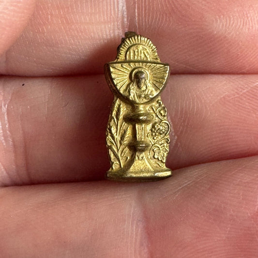 Vintage IHS Chalice and Cross Holy First Communion Pin Catholic Religious Symbol
