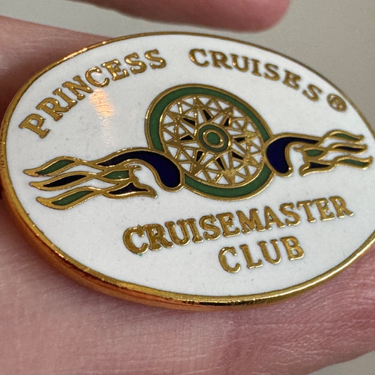 Vintage Princess Cruises Cruisemaster Club Lapel Pin 