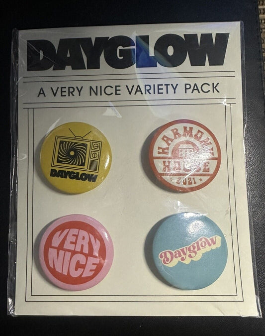 Dayglow Very Nice Variety Pack Harmony House 2021 Pinback Lapel Pin Hat Pin New
