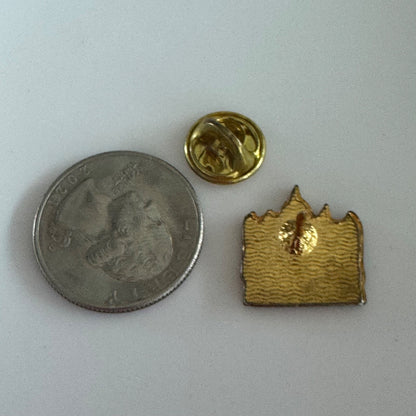 Vtg San Pietro Italy Lapel Pin Gold Tone Souvenir Tourist St. Peter's Basilica